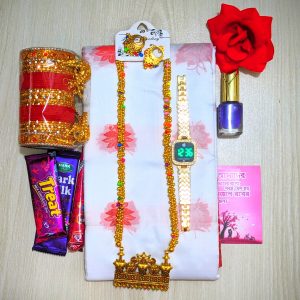 আকর্ষণীয় শাড়ী গিফট কম্বো সেট 🎁